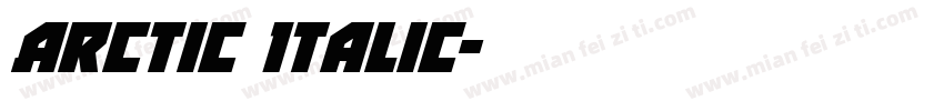 Arctic Italic字体转换